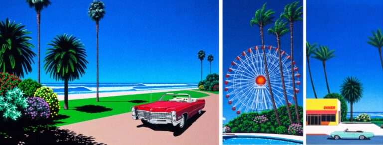 City Pop meets Hiroshi Nagai’s art.