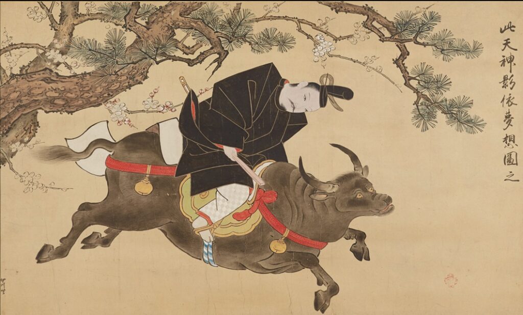 Tenjin-zu by Kano Motonobu, Muromachi period, 16th century