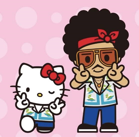 Bruno Mars and Hello Kitty collaboration