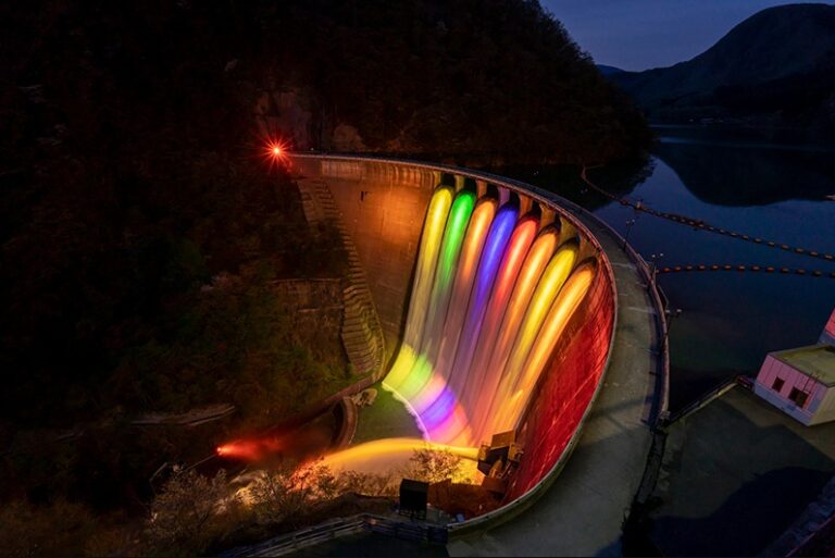 Illuminated Naruko Dam