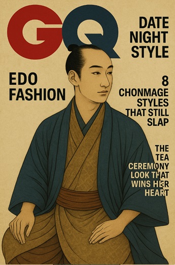 A modern-day GQ-style parody