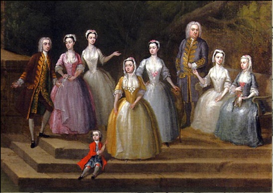 Portrait of a Lakeside Family and Classic Pavilion by Phillips Charles