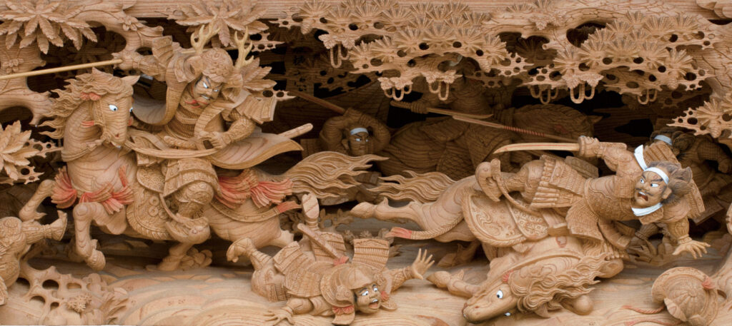 Carvings on the danjiri