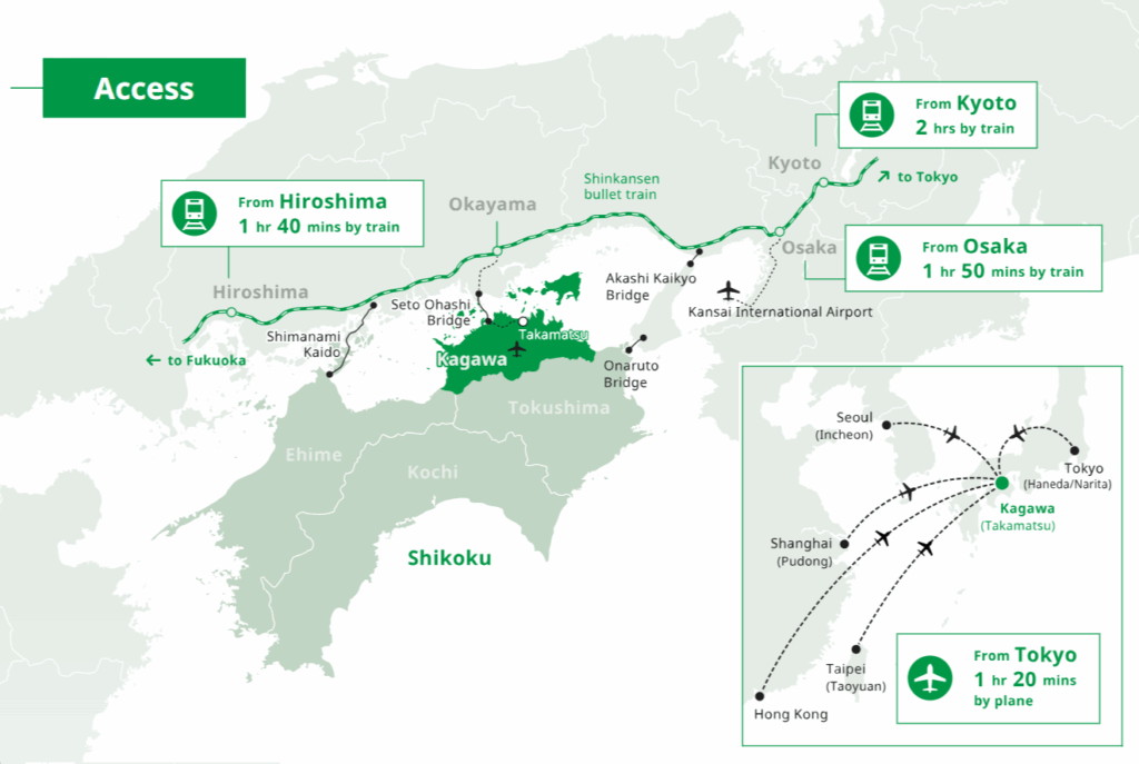 Kagawa Prefecture Map and Access