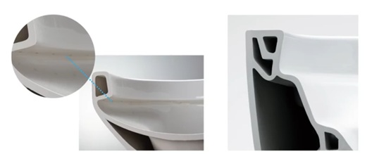 The edges are smooth, so dirt does not accumulate easily and it is easy to clean.