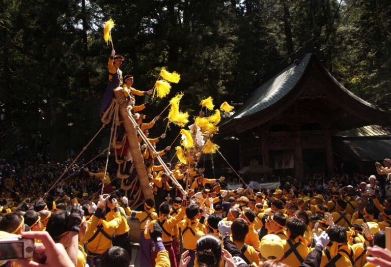 Suwa Taisha Shrine Onbashira Festival