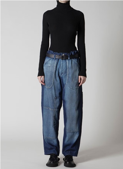 Y's SPOTTED DENIM WORK PANTS $1,120.00 = 96,800 yen (approximately US$668.00 / 1 USD = 145 yen)