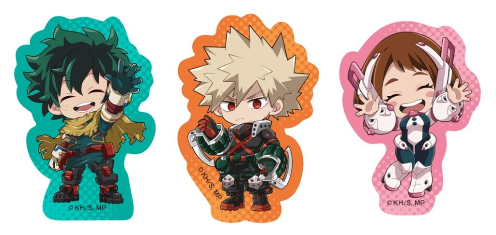 My Hero Academia collaboration stickers