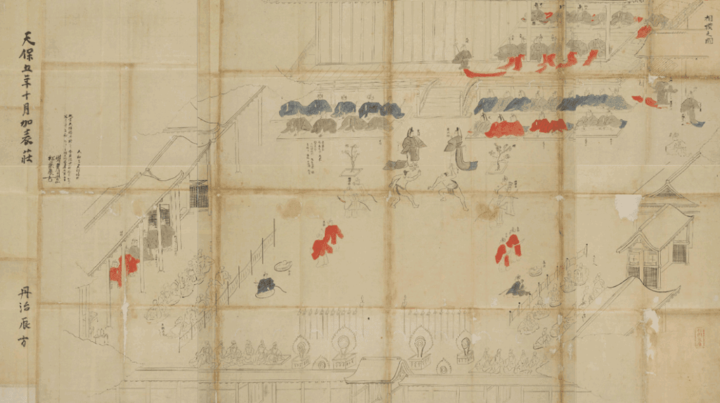 A copy of a Sumo Festival, Tenmei 3, by Tatsukata Matsuoka,