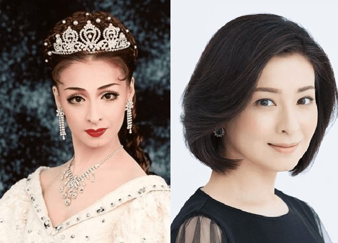 Rei Dan, the top female lead of the Hoshigumi troupe, then and now (54 years old)